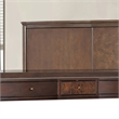 Raam Arched Dresser Mirror- 3 Drawers- Tiltable- 40x54 Dark Cherry Brown