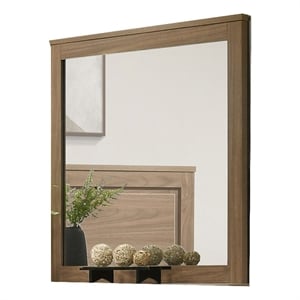 Pize Dresser Mirror-  Walnut Brown- 39x39 Landscape Frame