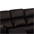 Sily Power Recliner Sofa w USB- Contour Arms- Foam Fill Black Faux Leather