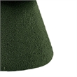 Xyna Mushroom-shaped Ottoman Stool with Pedestal Base- Green Fabric