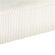 Greta Storage Bench with Ribbed Design- Hidden Storage- White Corduroy