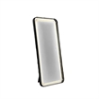 Madie Floor Mirror with LED Lights- Bluetooth Speaker- Black Metal 32x71