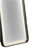 Madie Floor Mirror with LED Lights- Bluetooth Speaker- Black Metal 32x71