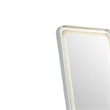 Madie Floor Mirror with LED Lights- Bluetooth Speaker- White Metal 32x71