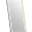 Madie Floor Mirror with LED Lights- Bluetooth Speaker- White Metal 32x71