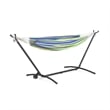 Joena Outdoor Hammock Stand with Angled Frame- Black Steel 130 Inch