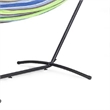Joena Outdoor Hammock Stand with Angled Frame- Black Steel 130 Inch