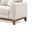 Wera Accent Loveseat with 2 Pillows- Light Gray Chenille- 65 Inch