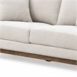 Wera Accent Loveseat with 2 Pillows- Light Gray Chenille- 65 Inch