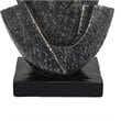 Tabletop Decor- Cubist Style Sculpture w Base- Dark Gray Resin 11 Inch