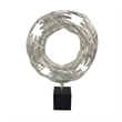 Steve Abstract Ring Sculpture with Black Pedestal Stand- Textured Silver