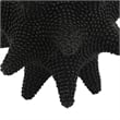 Noah Decorative Orb Sculpture with Spiked Details- Black Resin 8 Inch