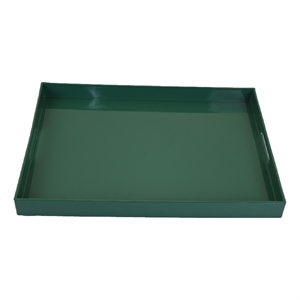 Diana Serving Tray with Integrated Handles- Green Polyurethane 19x14