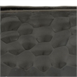 Posy Decorative Block Vase with Hammered Texture- Black Aluminum 12 Inch