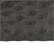 Posy Decorative Block Vase with Hammered Texture- Black Aluminum 12 Inch