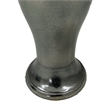 Anila Traditional Temple Jar with Dome Lid- Black Chrome Metal 21 Inch