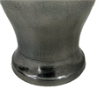 Anila Traditional Temple Jar with Dome Lid- Black Chrome Metal 21 Inch