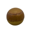 Nash Decorative Orb with Glossy Mustard Yellow Finish- Ceramic 8 Inch