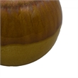 Nash Decorative Orb with Glossy Mustard Yellow Finish- Ceramic 8 Inch