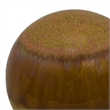 Nash Decorative Orb with Glossy Mustard Yellow Finish- Ceramic 8 Inch
