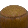 Nash Decorative Orb with Glossy Mustard Yellow Finish- Ceramic 8 Inch