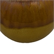 Nash Decorative Orb with Glossy Mustard Yellow Finish- Ceramic 8 Inch