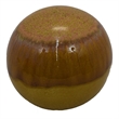 Nash Decorative Orb with Glossy Mustard Yellow Finish- Ceramic 8 Inch