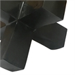 Pearl Abstract Starburst Tabletop Decorative Accent- Black Metal 8 Inch