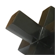 Pearl Abstract Starburst Tabletop Decorative Accent- Black Metal 8 Inch