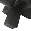 Pearl Abstract Starburst Tabletop Decorative Accent- Black Metal 8 Inch