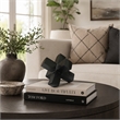 Pearl Abstract Starburst Tabletop Decorative Accent- Black Metal 8 Inch