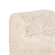 Appi Modular Armless Chair- Compressed Foam Fill Sand Beige Faux Fur