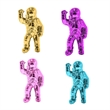 Chim Decorative Astronaut Figurines- Set of 4- Colorful Glossy Ceramic
