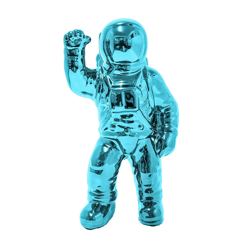 Chim Decorative Astronaut Figurines- Set of 4- Colorful Glossy Ceramic