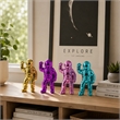 Chim Decorative Astronaut Figurines- Set of 4- Colorful Glossy Ceramic