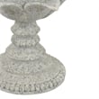 Tabletop Decor Candle Holder - Lotus Leaf Sculptural-Speckled Gray- 10 Inch