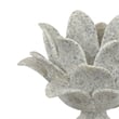 Tabletop Decor Candle Holder - Lotus Leaf Sculptural-Speckled Gray- 10 Inch