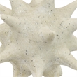 Spiked Tabletop Decor - Textured Coastal Accent - White Resin-8 Inch