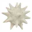 Spiked Tabletop Decor - Textured Coastal Accent - White Resin-8 Inch
