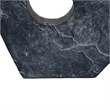 Tabletop Decor - Circular Cutout - Marble Accent Gray Resin - 16 Inch