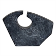 Tabletop Decor - Circular Cutout - Marble Accent Gray Resin - 16 Inch