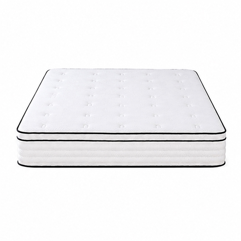 Mysa King Size Euro Top Mattress- Pocket Coil Springs- 12 Inch White