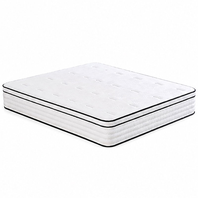 Mysa King Size Euro Top Mattress- Pocket Coil Springs- 12 Inch White