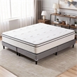 Mysa King Size Euro Top Mattress- Pocket Coil Springs- 12 Inch White