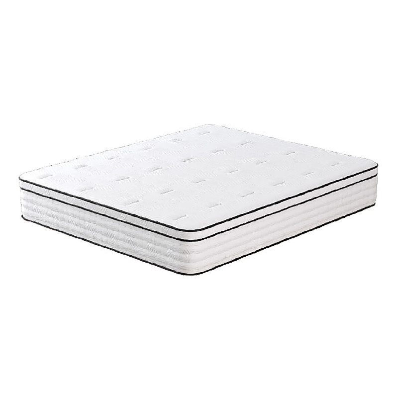 Mysa King Size Euro Top Mattress- Pocket Coil Springs- 12 Inch White
