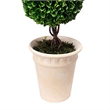 Naomi Artificial Boxwood Topiary Tree- Dual-Sphere Design- Lifelike 22 Inch