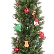 Cedar Pine Topiary Tree- Set of 2- Black Pot- Lifelike Poly Silk 60 Inch