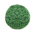 Zain Artificial Boxwood Topiary Balls- Set of 2- Lifelike Poly Silk 15 Inch