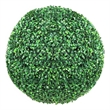 Zain Artificial Boxwood Topiary Balls- Set of 2- Lifelike Poly Silk 15 Inch