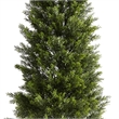 Arya Cedar Topiary Tree- Set of 2- Black Pot- Lifelike Poly Silk 48 Inch
